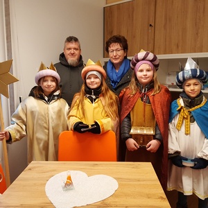 Hoher Besuch im Pfarrhof
